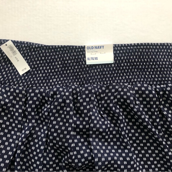 Navy chiffon skirt, Sz XL - Picture 3 of 7